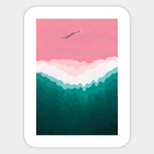 Solo Surfer Sticker